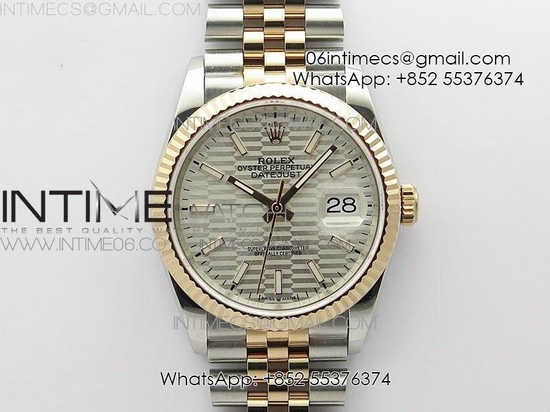 datejust-36-ss-rg-126231-bp-1-1-best-edition-silevr-dial-on-oyster-bracelet.jpg DateJust 36 SS/RG 126231 BP 1:1 Best Edition Silevr Dial on Oyster Bracelet - Image 1