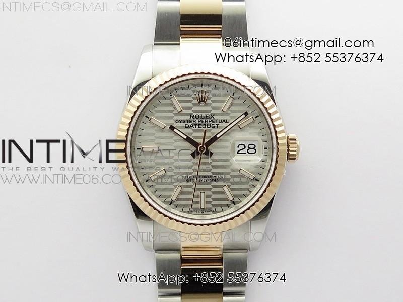 datejust-36-ss-rg-126231-bp-1-1-best-edition-silver-dial-on-oyster-bracelet.jpg DateJust 36 SS/RG 126231 BP 1:1 Best Edition Silver Dial on Oyster Bracelet - Image 1