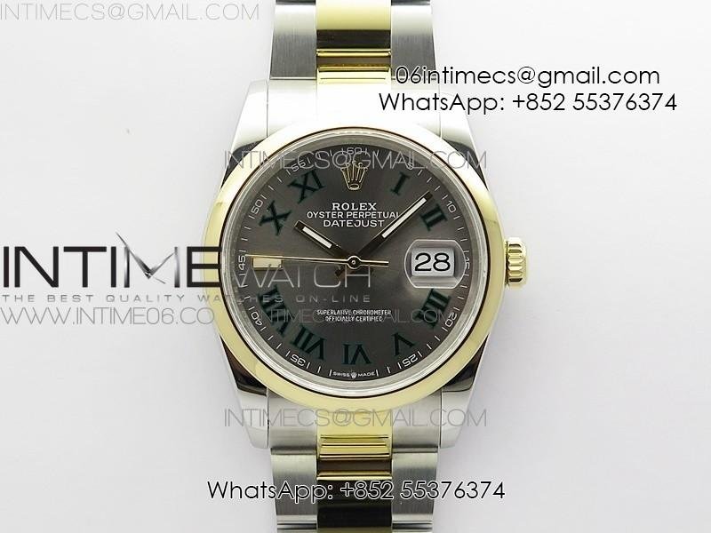 datejust-36-ss-yg-126203-jdf-1-1-best-edition-gray-dial-on-oyster-bracelet.jpg DateJust 36 SS/YG 126203 JDF 1:1 Best Edition Gray Dial on Oyster Bracelet - Image 1