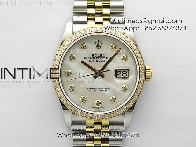 datejust-36mm-126283-ss-yg-apsf-1-1-best-edition-white-mop-dial-diamond-markers-on-ss-yg-jubilee-bracelet-sa3235.jpg DateJust 36MM 126283 SS/YG APSF 1:1 Best Edition White MOP Dial Diamond Markers on SS/YG Jubilee Bracelet SA3235 - Image 1