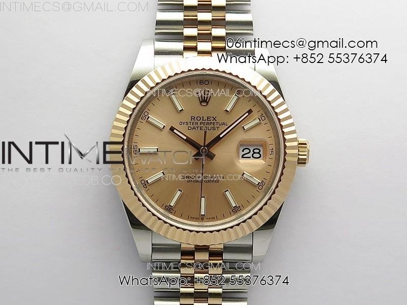 datejust-41-126331-904l-ss-rg-gmf-1-1-best-edition-champagne-gold-dial-on-jubilee-bracelet-vr3235.jpg DateJust 41 126331 904L SS/RG GMF 1:1 Best Edition Champagne Gold Dial On Jubilee Bracelet VR3235 - Image 1