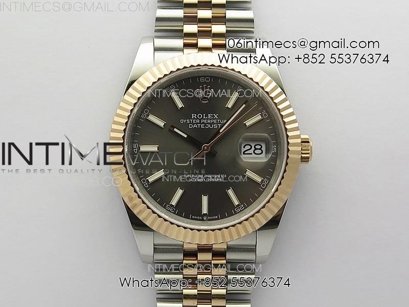 datejust-41-126331-904l-ss-rg-gmf-1-1-best-edition-gray-dial-on-jubilee-bracelet-vr3235.jpg DateJust 41 126331 904L SS/RG GMF 1:1 Best Edition Gray Dial On Jubilee Bracelet VR3235 - Image 1