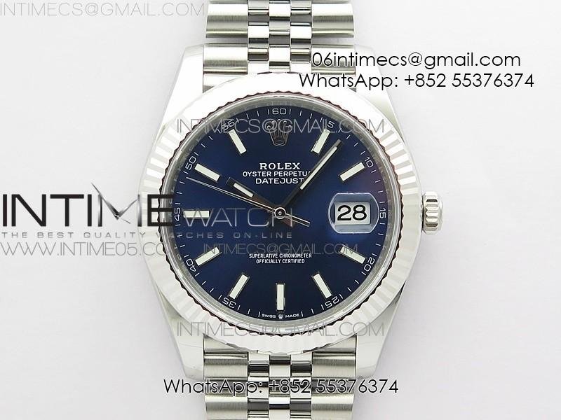 DateJust 41 126334 904L SS VSF 1:1 Best Edition Blue Dial on Jubilee Bracelet VS3235