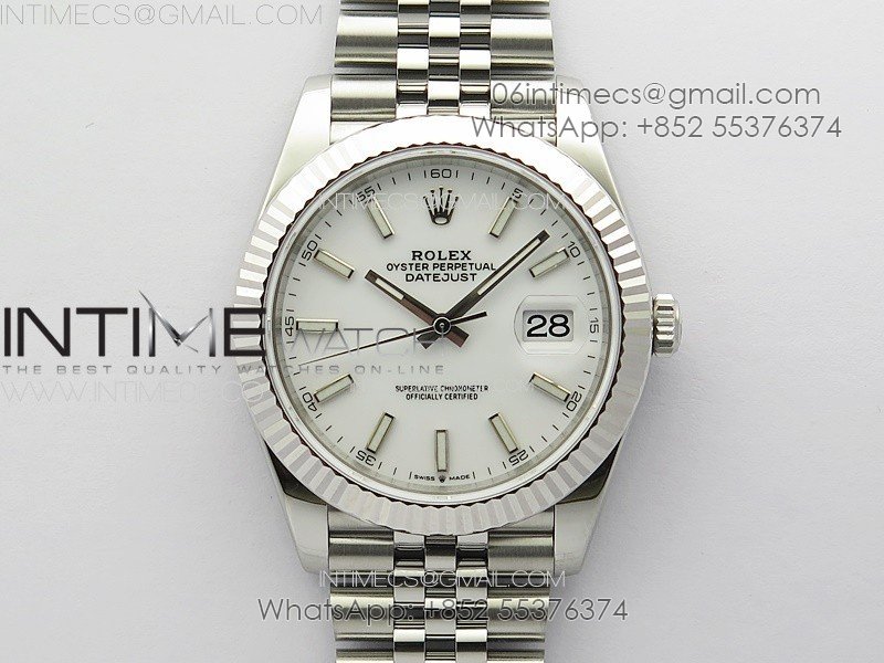 DateJust 41 126334 904L SS VSF 1:1 Best Edition White Dial on Jubilee Bracelet VS3235