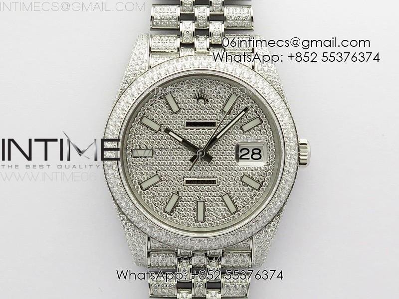 datejust-41-126334-full-paved-diamonds-bp-best-edition-diamonds-dial-stick-markers-on-jubilee-bracelet-a2824.jpg DateJust 41 126334 Full Paved Diamonds BP Best Edition Diamonds Dial Stick Markers on Jubilee Bracelet A2824 - Image 1