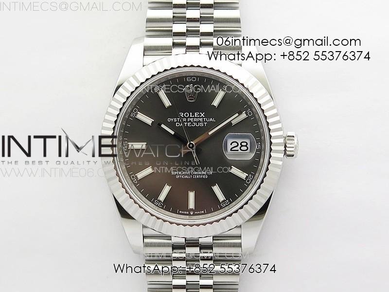 datejust-41-126334-ntf-1-1-best-edition-904l-steel-gray-stick-dial-on-jubilee-bracelet-vr3235.jpg DateJust 41 126334 NTF 1:1 Best Edition 904L Steel Gray Stick Dial on Jubilee Bracelet VR3235 - Image 1