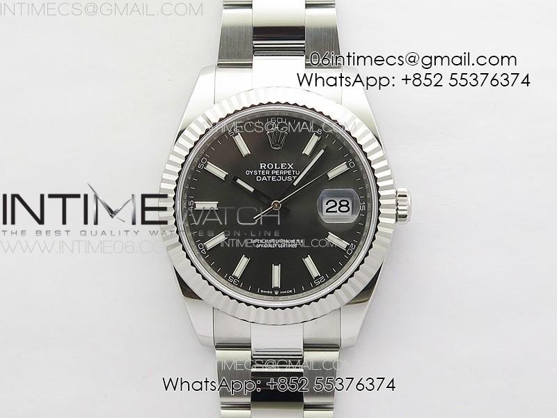 datejust-41-126334-ntf-1-1-best-edition-904l-steel-gray-stick-dial-on-oyster-bracelet-vr3235.jpg DateJust 41 126334 NTF 1:1 Best Edition 904L Steel Gray Stick Dial on Oyster Bracelet VR3235 - Image 1