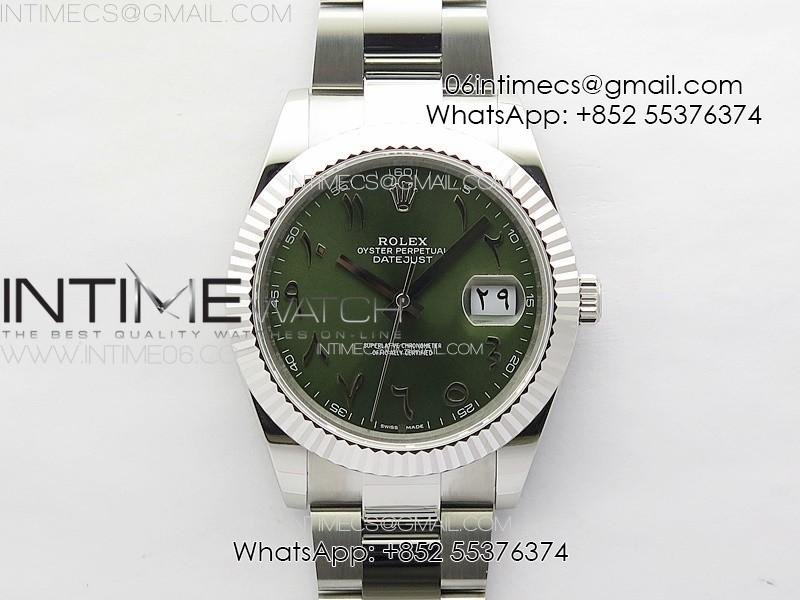 datejust-41-126334-ss-gmf-1-1-best-edition-green-dial-arabic-markers-on-oyster-bracelet.jpg DateJust 41 126334 SS GMF 1:1 Best Edition Green Dial Arabic Markers on Oyster Bracelet - Image 1