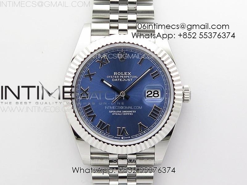 datejust-41-126334-zf-11-best-edition-904l-steel-blue-dial-roman-marker-on-jubilee-bracelet-a2824.jpg DateJust 41 126334 ZF 1:1 Best Edition 904L Steel Blue Dial Roman Marker on Jubilee Bracelet A2824 - Image 1