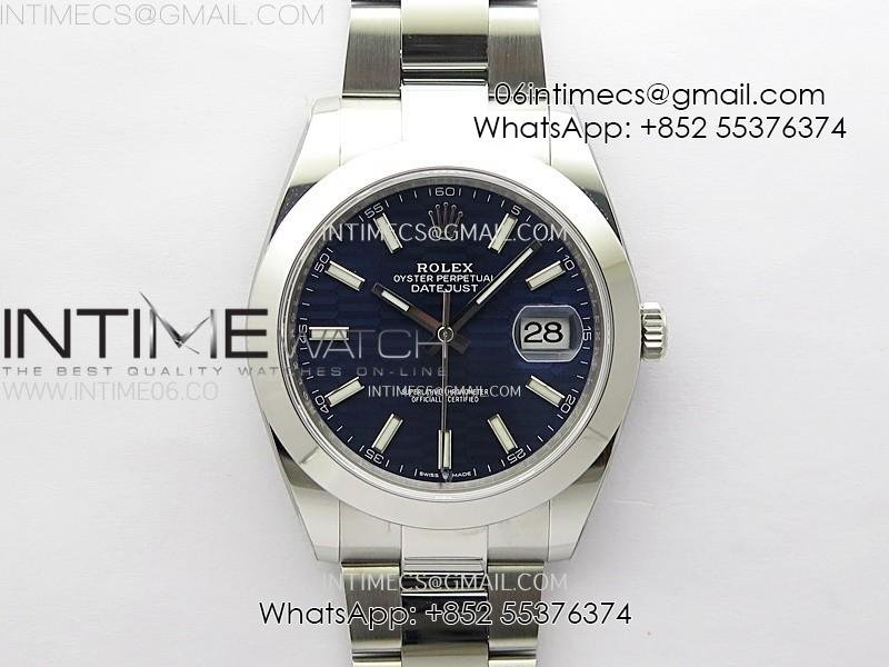 datejust-41mm-126300-904-ss-arf-v2-1-1-best-edition-fluted-blue-dial-sticks-markers-on-oyster-bracelet-sh3235.jpg DateJust 41mm 126300 904 SS AR+F V2 1:1 Best Edition Fluted Blue Dial Sticks Markers on Oyster Bracelet SH3235 - Image 1