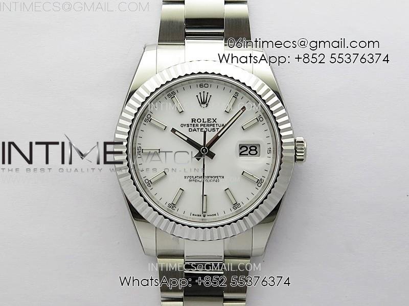 datejust-41mm-126334-904-ss-arf-v2-1-1-best-edition-fluted-bezel-white-dial-sticks-markers-on-oyster-bracelet-sh3235.jpg DateJust 41mm 126334 904 SS AR+F V2 1:1 Best Edition Fluted Bezel White Dial Sticks Markers on Oyster Bracelet SH3235 - Image 1