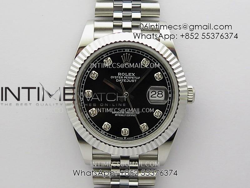 datejust-41mm-126334-904-ss-qf-v2-11-best-edition-black-dial-diamond-marker-on-jubilee-bracelet-sh3235.jpg DateJust 41mm 126334 904 SS QF V2 1:1 Best Edition Black Dial Diamond Marker On Jubilee Bracelet SH3235 - Image 1