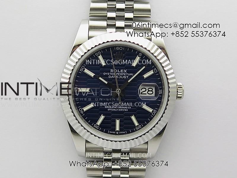datejust-41mm-126334-904-ss-qf-v2-11-best-edition-blue-fluted-dial-stick-marker-on-jubilee-bracelet-dd3235.jpg DateJust 41mm 126334 904 SS QF V2 1:1 Best Edition Blue Fluted Dial Stick Marker On Jubilee Bracelet SH3235 - Image 1