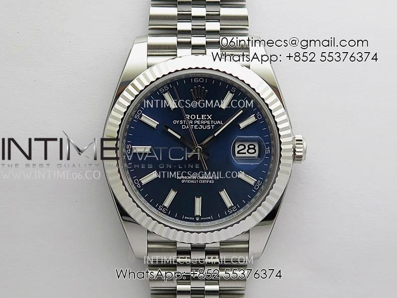 datejust-41mm-126334-904l-ss-clean-plus-11-best-edition-blue-dial-stick-marker-on-jubilee-bracelet-dd3235.jpg DateJust 41mm 126334 904L SS Clean Plus 1:1 Best Edition Blue Dial Stick Marker On Jubilee Bracelet DD3235 - Image 1