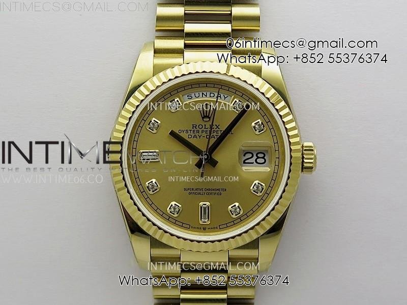 day-date-128238-gain-weight-yg-qf-1-1-best-edition-gold-dial-diamond-markers-on-yg-president-bracelet-29.jpg Day Date 128238 Gain Weight YG QF 1:1 Best Edition Gold Dial Diamond Markers on YG President Bracelet - Image 1