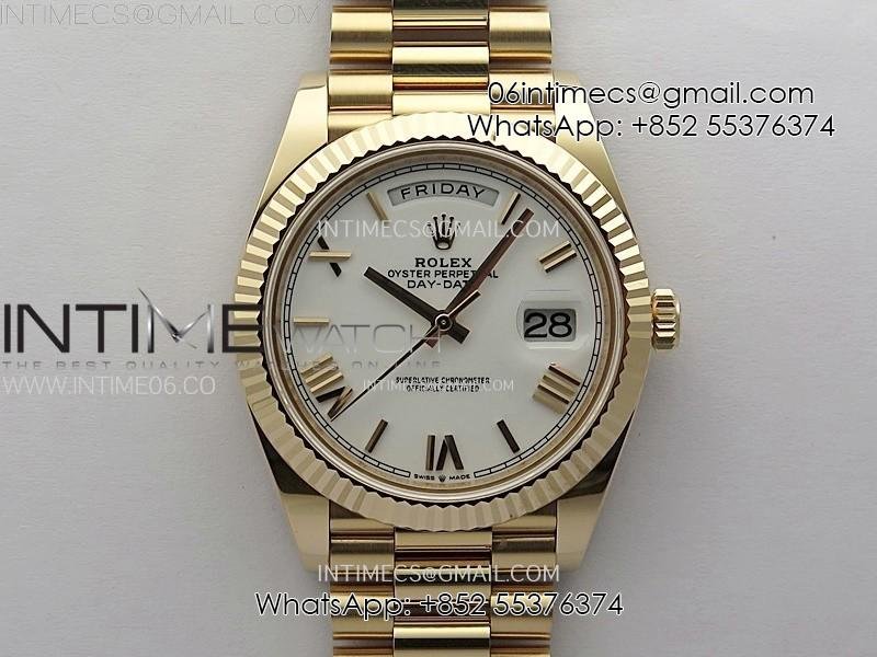 day-date-228235-40mm-904l-rg-1-1-arf-best-edition-white-dial-roman-markers-on-rg-president-bracelet-sa3255.jpg Day Date 228235 40mm 904L RG 1:1 AR+F Best Edition White Dial Roman Markers on RG President Bracelet SA3255 - Image 1