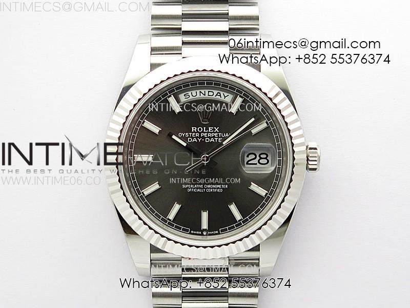 day-date-228235-40mm-904l-ss-1-1-arf-best-edition-rhodium-dial-sticks-markers-on-ss-president-bracelet-sa3255.jpg Day Date 228236 40mm 904L SS 1:1 AR+F Best Edition Rhodium Dial Sticks Markers on SS President Bracelet SA3255 - Image 1