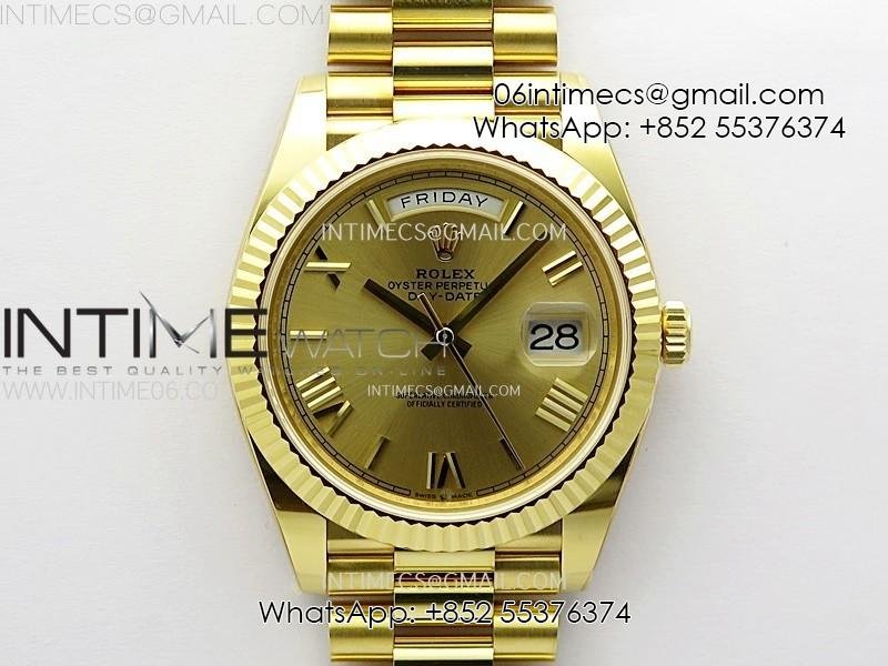 day-date-228238-40mm-904l-yg-1-1-arf-best-edition-gold-dial-roman-markers-on-yg-president-bracelet-sa3255.jpg Day Date 228238 40mm 904L YG 1:1 AR+F Best Edition Gold Dial Roman Markers on YG President Bracelet SA3255 - Image 1