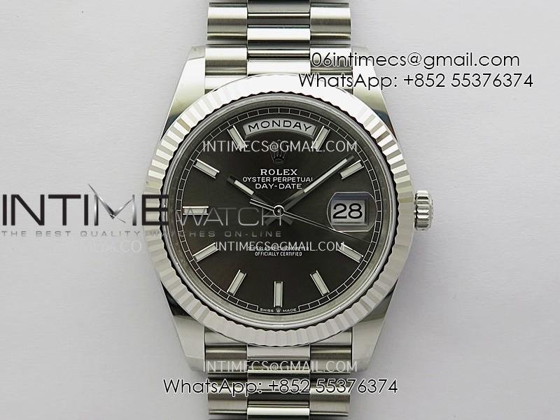day-date-228239-40mm-904l-ss-vsf-11-best-edition-gray-dial-stick-marker-on-ss-president-bracelet-dd3255.jpg Day Date 228239 40mm 904L SS VSF 1:1 Best Edition Gray Dial Stick Marker On SS President Bracelet DD3255 - Image 1