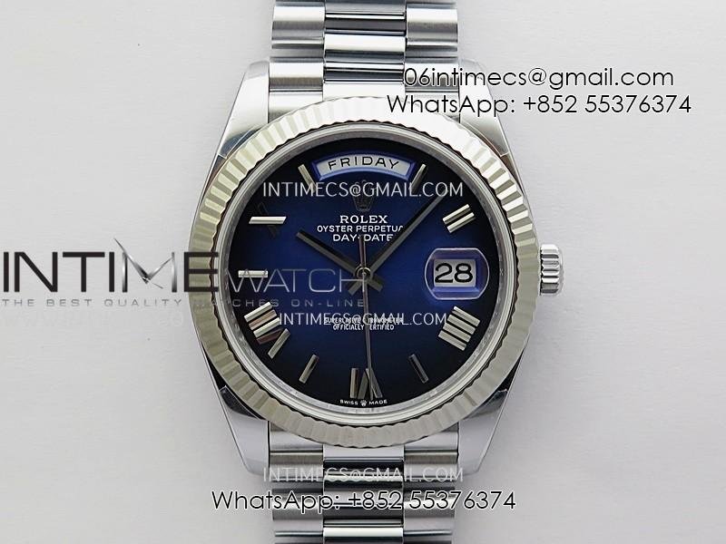 day-date-228239-40mm-gain-weight-qf-11-best-edition-blue-ombre-dial-roman-marker-on-yg-president-bracelet-sh3255.jpg Day Date 228239 40mm Gain Weight QF 1:1 Best Edition Blue Ombre Dial Roman Marker On YG President Bracelet SH3255 - Image 1