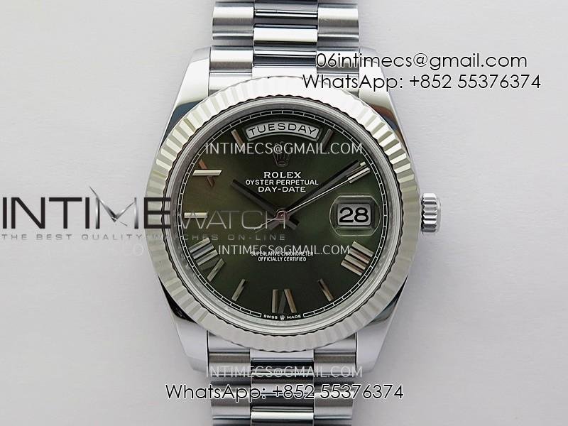 day-date-228239-40mm-gain-weight-qf-11-best-edition-green-dial-roman-marker-on-yg-president-bracelet-sh3255.jpg Day Date 228239 40mm Gain Weight QF 1:1 Best Edition Green Dial Roman Marker On YG President Bracelet SH3255 - Image 1