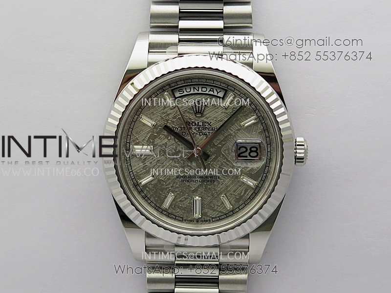 Day Date 228239 40mm Gain Weight V3 THBF 1:1 Best Edition Meteorite Dial T Diamond Marker On President Bracelet VR3255
