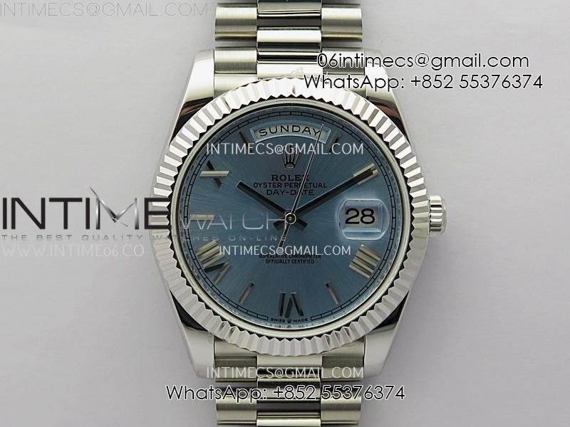 day-date-228239-40mm-kf-1-1-best-edition-ice-blue-dial-roman-markers-on-president-bracelet-sa3255-gain-weight.jpg Day Date 228239 40mm KF 1:1 Best Edition Ice Blue Dial Roman Markers On President Bracelet SA3255 (Gain Weight) - Image 1