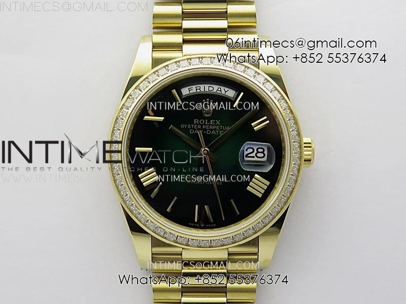 day-date-228348-40mm-yg-noob-1-1-best-edition-green-ombre-roman-on-president-bracelet-a2836-gain-weight.jpg Day Date 228348 40mm YG Noob 1:1 Best Edition Green Ombre Roman On President Bracelet A2836 (Gain Weight) - Image 1