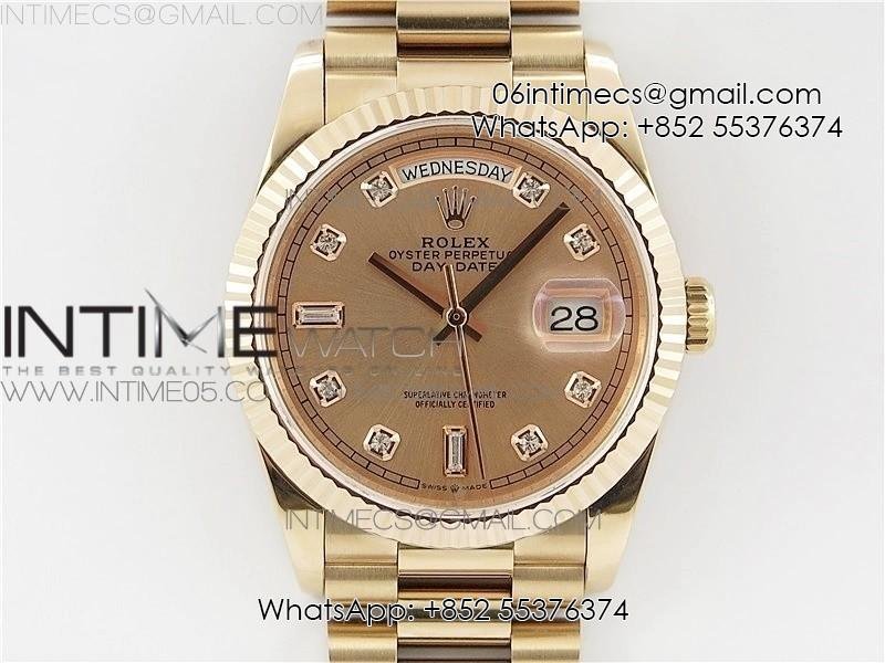 day-date-36-128239-rg-bp-best-edition-pink-gold-crystal-markers-dial-on-rg-president-bracelet.jpg Day-Date 36 128239 RG BP Best Edition Pink Gold Crystal Markers Dial on RG President Bracelet - Image 1