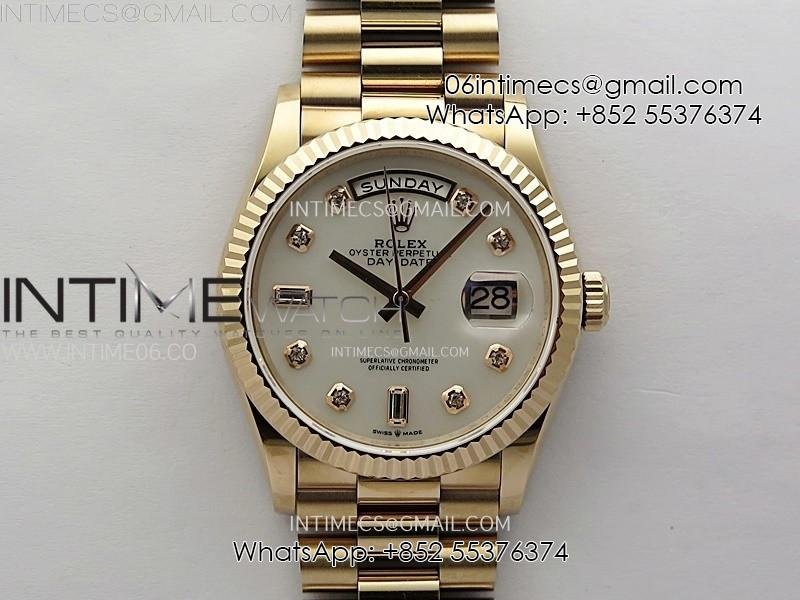 day-date-36mm-gain-weight-rg-tungsten-apsf-1-1-best-edition-white-mop-dial-diamond-markers-on-ss-president-bracelet-a3255.jpg Day Date 36mm Gain Weight RG/tungsten APSF 1:1 Best Edition White MOP Dial Diamond Markers on SS President Bracelet A3255 - Image 1