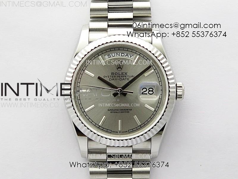 day-date-36mm-gain-weight-ss-tungsten-apsf-1-1-best-edition-silver-dial-on-ss-president-bracelet-a3255.jpg Day Date 36mm Gain Weight SS/tungsten APSF 1:1 Best Edition Silver Dial on SS President Bracelet A3255 - Image 1