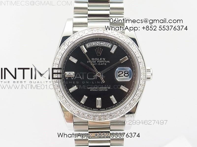 day-date-40-ss-bp-1-1-best-228239-diamond-bezel-black-dial-on-ss-bracelet.jpg Day-Date 40 SS BP 1:1 Best 228239 Diamond Bezel Black Dial on SS Bracelet - Image 1