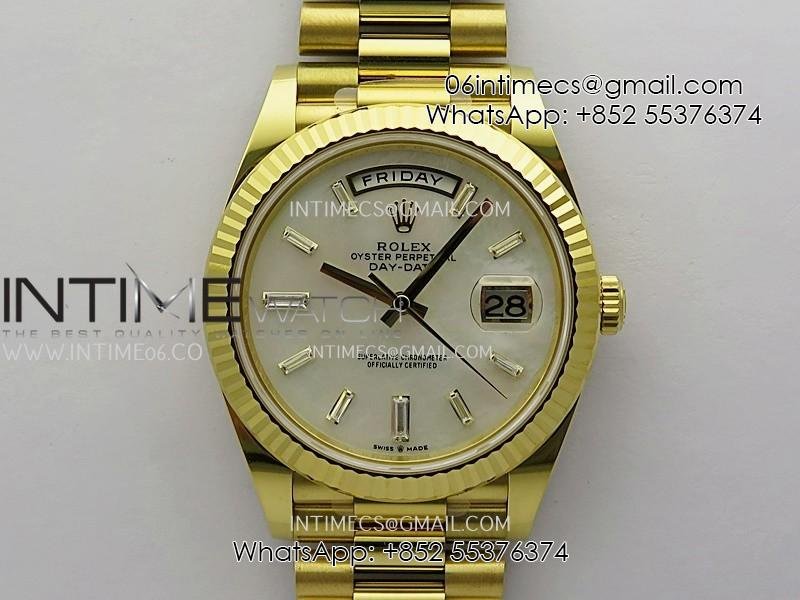 day-date-40-yg-228238-thbf-11-gain-weight-best-edition-white-mop-dial-t-diamond-marker-on-president-bracelet-vr3255-v3.jpg Day Date 40 YG 228238 THBF 1:1 Gain Weight Best Edition White MOP Dial T Diamond Marker on President Bracelet VR3255 V3 - Image 1