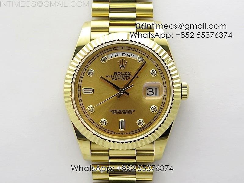 day-date-40mm-228238-gain-weight-yg-tungsten-apsf-1-1-best-edition-gold-dial-crystals-markers-on-yg-president-bracelet-a2836.jpg Day Date 40mm 228238 Gain Weight YG/tungsten APSF 1:1 Best Edition Gold Dial Crystals Markers on YG President Bracelet A2836 - Image 1