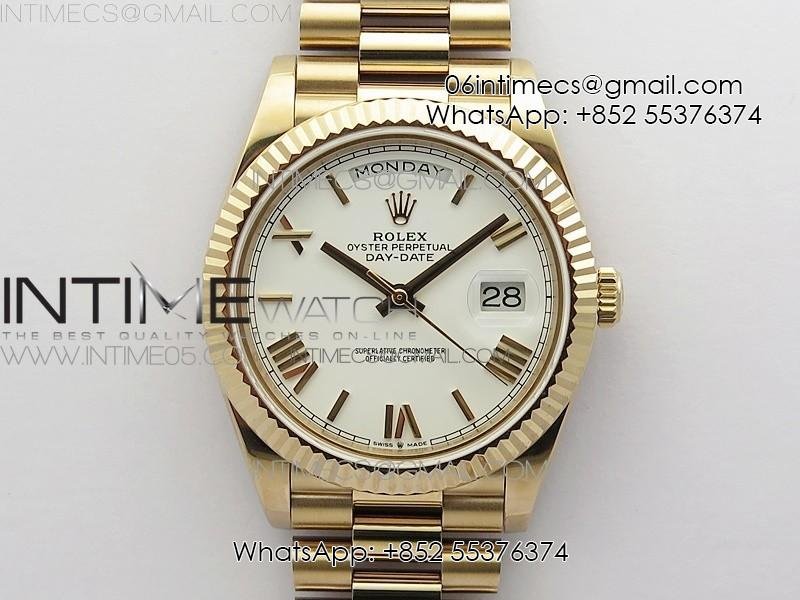 day-date-40mm-228239-bp-new-dial-version-904-rg-white-roman-markers-dial-on-rg-president-bracelet-a2836.jpg Day-Date 40mm 228239 BP New Dial Version 904 RG White Roman Markers Dial on RG President Bracelet A2836 - Image 1