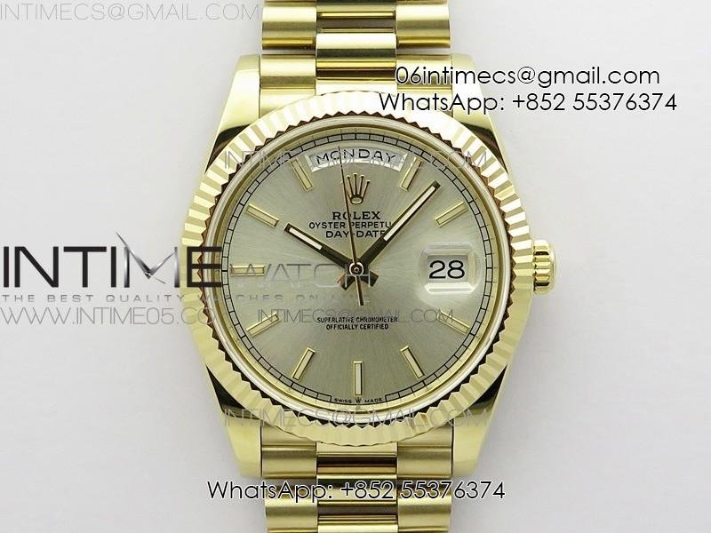 day-date-40mm-228239-bp-new-dial-version-904-yg-silver-sticks-markers-dial-on-yg-president-bracelet-a2836.jpg Day-Date 40mm 228239 BP New Dial Version 904 YG Silver Sticks Markers Dial on YG President Bracelet A2836 - Image 1