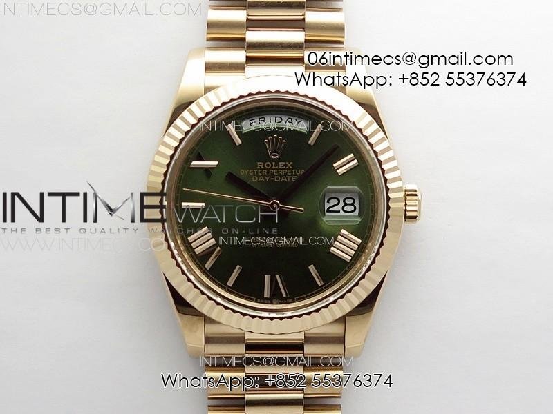 daydate-40mm-228235-gmf-1-1-gain-weight-rg-tungsten-green-dial-roman-markers-on-president-bracelet-a3255.jpg DayDate 40mm 228235 GMF 1:1 Gain Weight RG/Tungsten Green Dial Roman Markers on President Bracelet A3255 - Image 1