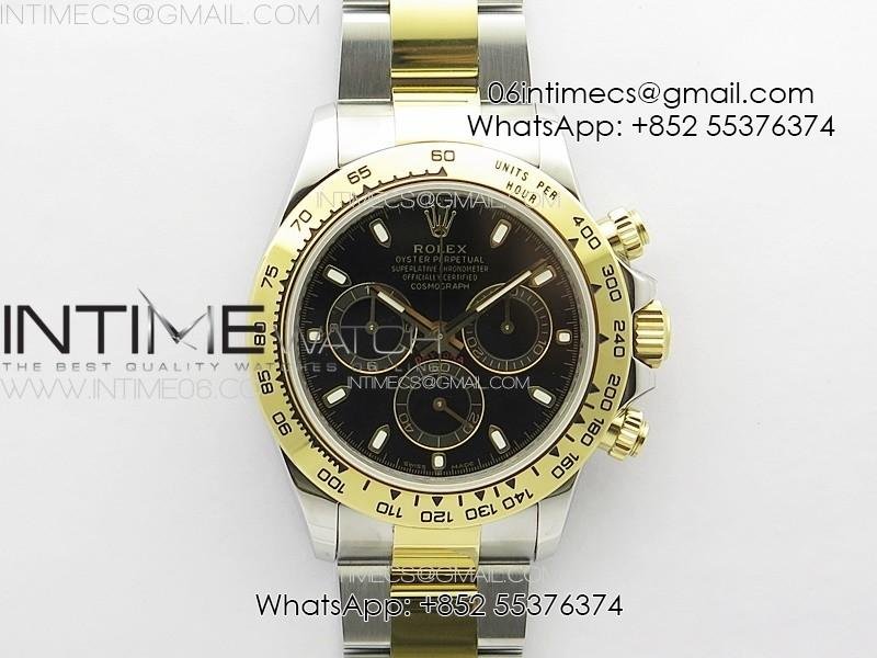 daytona-116503-yg-ss-apsf-black-dial-stick-markers-on-yg-ss-bracelet-slim-a7750.jpg Daytona 116503 YG/SS APSF Black Dial Stick Markers On YG/SS Bracelet Slim A7750 - Image 1