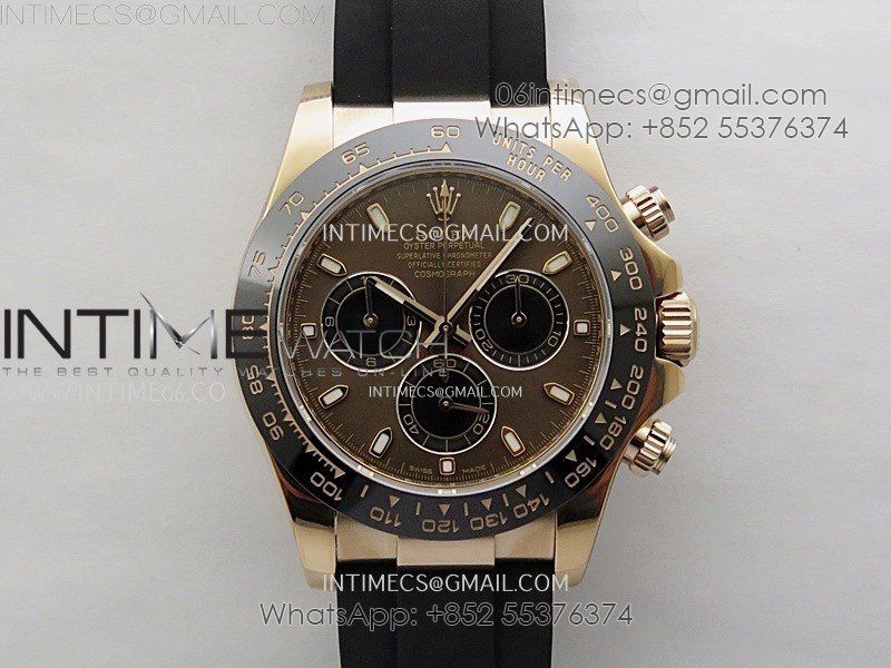 Daytona 116515 Gain Weight ZF 1:1 Best Edition Brown Dial Sticks Markers on Oysterflex Strap SH4130