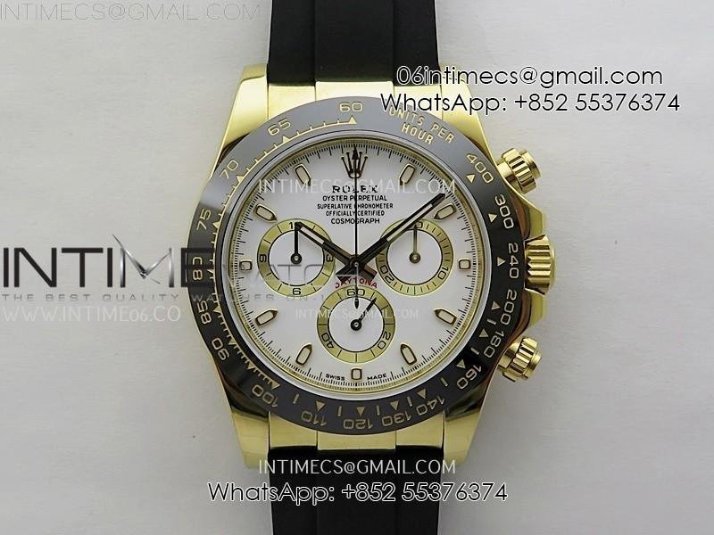 Daytona 116518 Gain Weight AF 1:1 Best Edition White Dial Sticks Markers on Oysterflex Strap SH4130