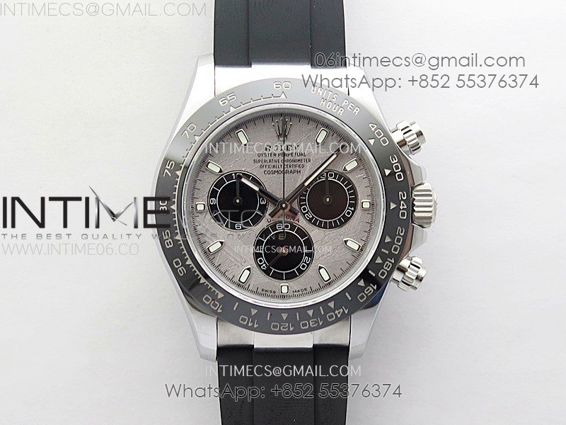 Daytona 116519 QF 1:1 Best Edition Real Meteorite Dial on Oysterflex Strap SH4130 V3 (Gain Weight)