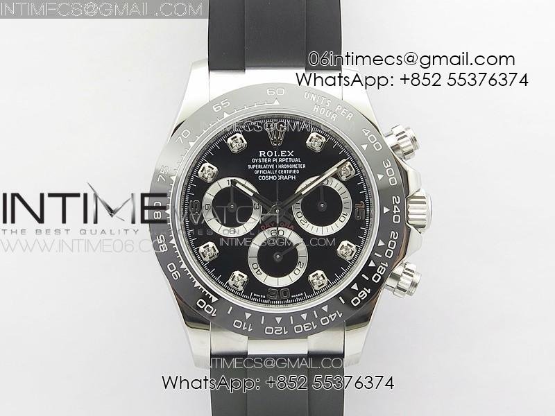 daytona-116519ln-apsf-black-dial-crystal-markers-on-rubber-strap-slim-a7750.jpg Daytona 116519LN APSF Black Dial Crystal Markers On Rubber Strap Slim A7750 - Image 1