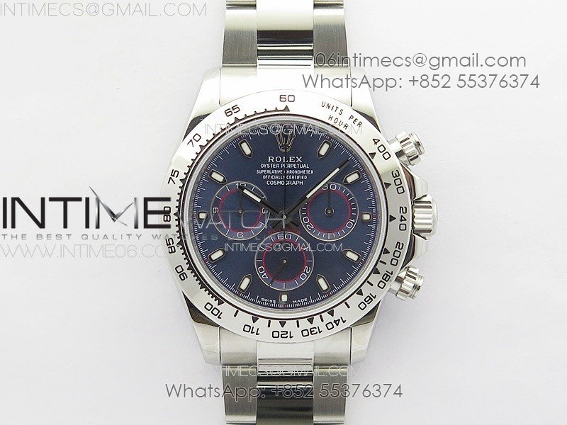 Daytona 116520 APSF Best Edition Blue Dial Stick Markers On SS Bracelet Slim A7750