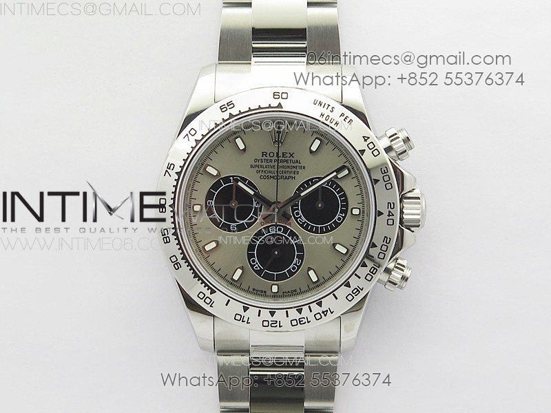 Daytona 116520 APSF Gray Dial Stick Markers On SS Bracelet Slim A7750