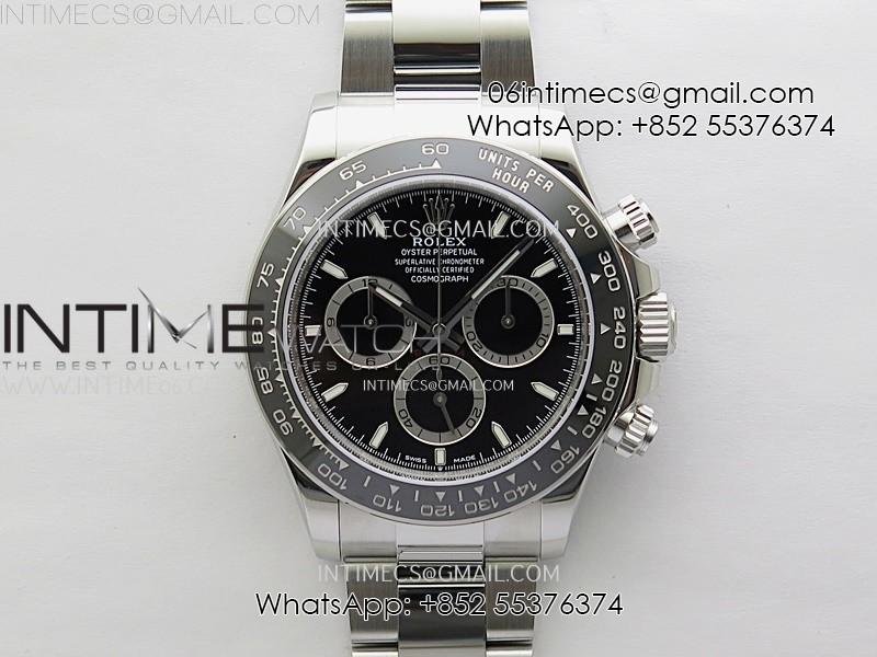 daytona-126500-904l-steel-zf-1-1-best-edition-black-dial-on-ss-braclet-sh4131-free-travel-plastic-box.jpg Daytona 126500 904L Steel ZF 1:1 Best Edition Black Dial on SS Braclet SH4131 (Free Travel Plastic Box) - Image 1