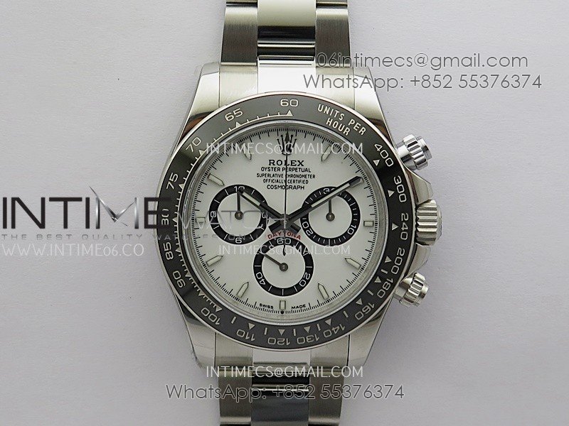 Daytona 126500 UFO 904L Steel SS 1:1 Best Edition White Dial On SS Bracelet UF4131 (Free Sprung)
