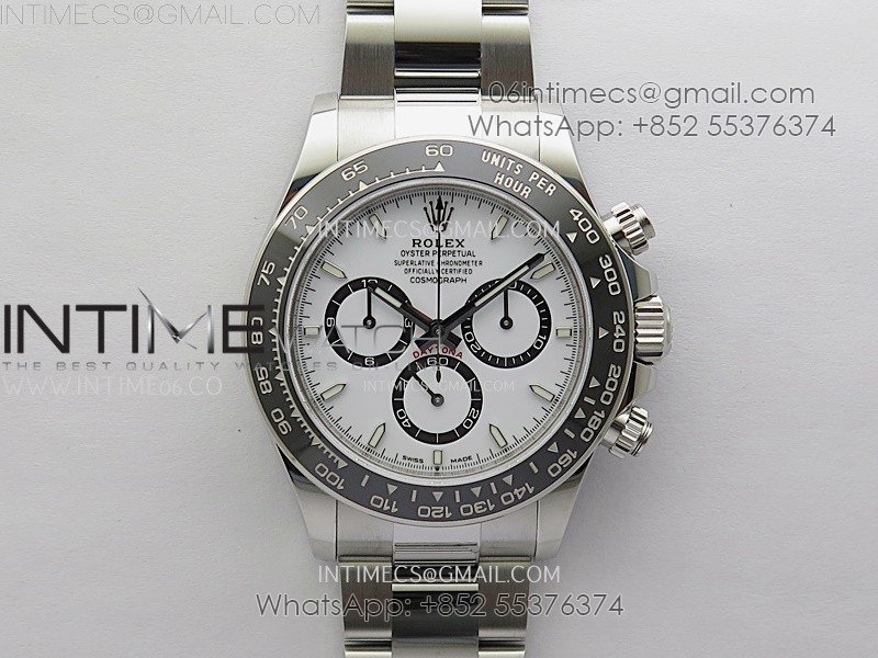 Daytona 126500 VSF 1:1 Best Edition 904L Steel White Dial on SS Bracelet Asian 4801