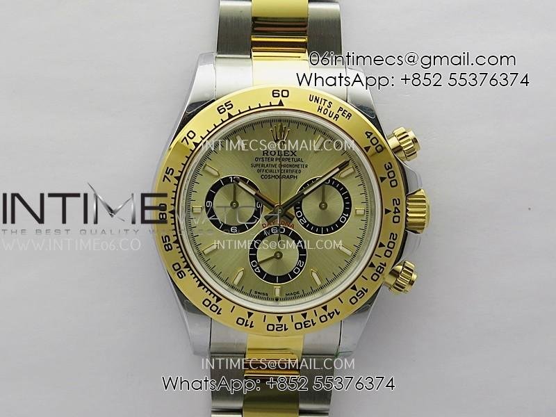 Daytona 126503 SS/YG Gain Weight QF 1:1 Best Edition Gold Dial On Oyster Bracelet SH4131