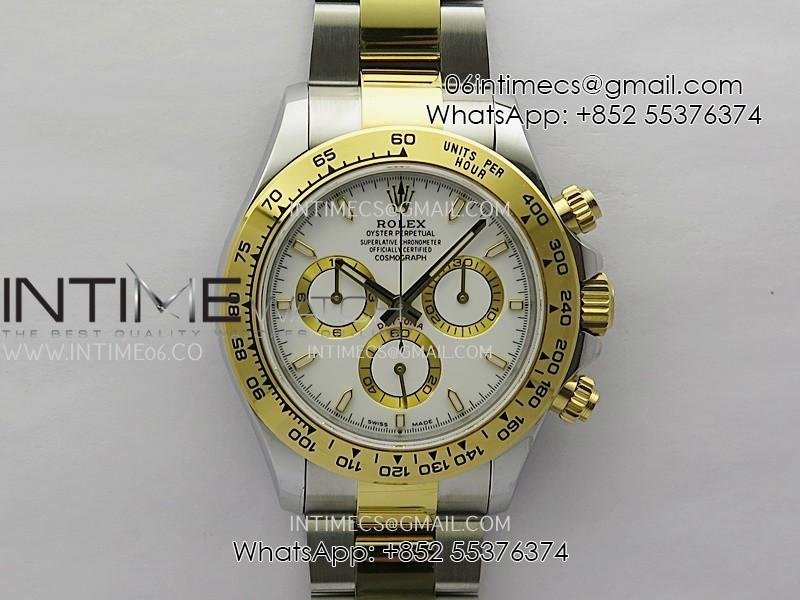 Daytona 126503 SS/YG Gain Weight QF 1:1 Best Edition White Dial On Oyster Bracelet SH4131