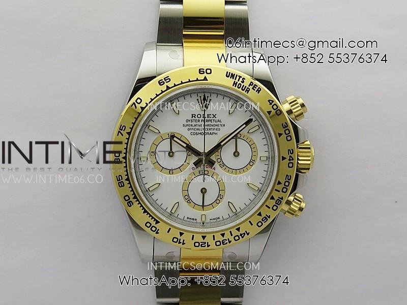 Daytona 126503 SS/YG Gain Weight VSF 1:1 Best Edition White Dial On Oyster Bracelet DD4131